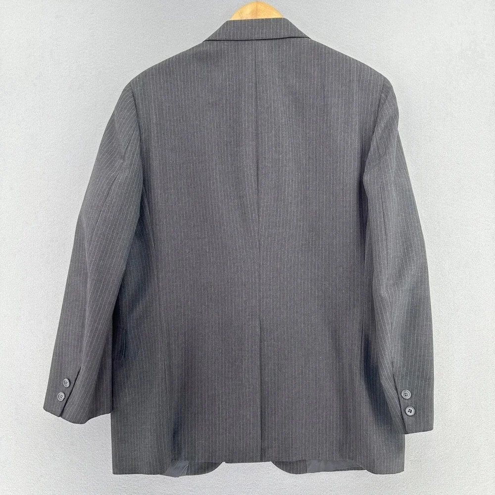 VTG 60/70s Brooks Brothers 1818 Wool‎ Grey Pinstripe Suit Jacket Blazer 42R